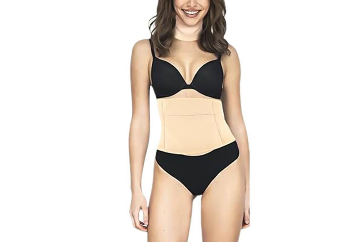 9Pcs Castor Oil Pack Kit Compress Reusable Wrap Belt Inflammation Toxin Remover Set -Nude