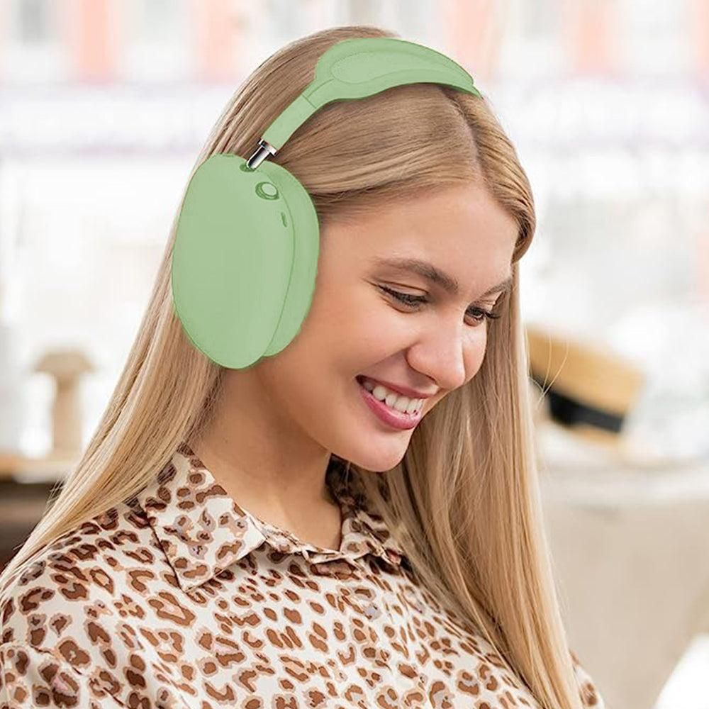 For Apple AirPods Max Headphones Protective Case Silicone Sleeves Full Set Cover Green
