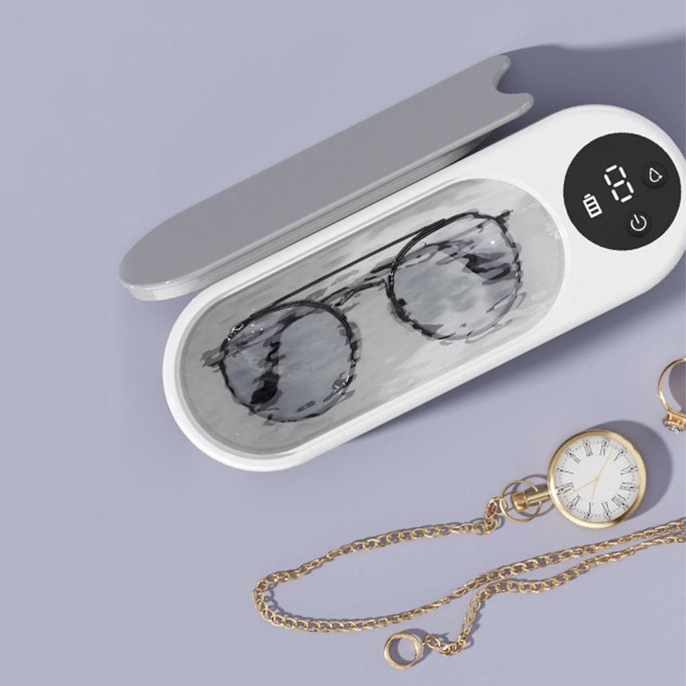 Portable Ultrasonic Sonic Wave Cleaner for Glasses Watch Jewellery