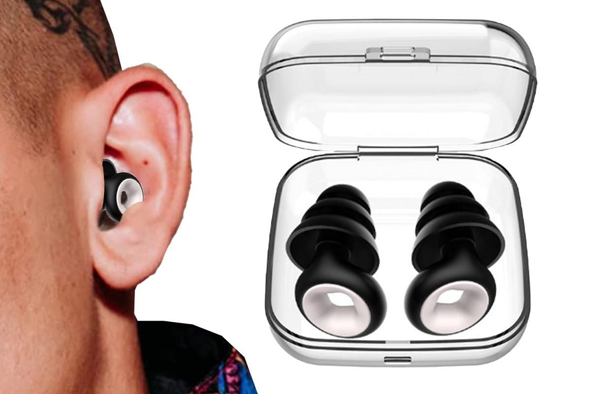 Reusable Hoop Noise Reduction Earplugs White
