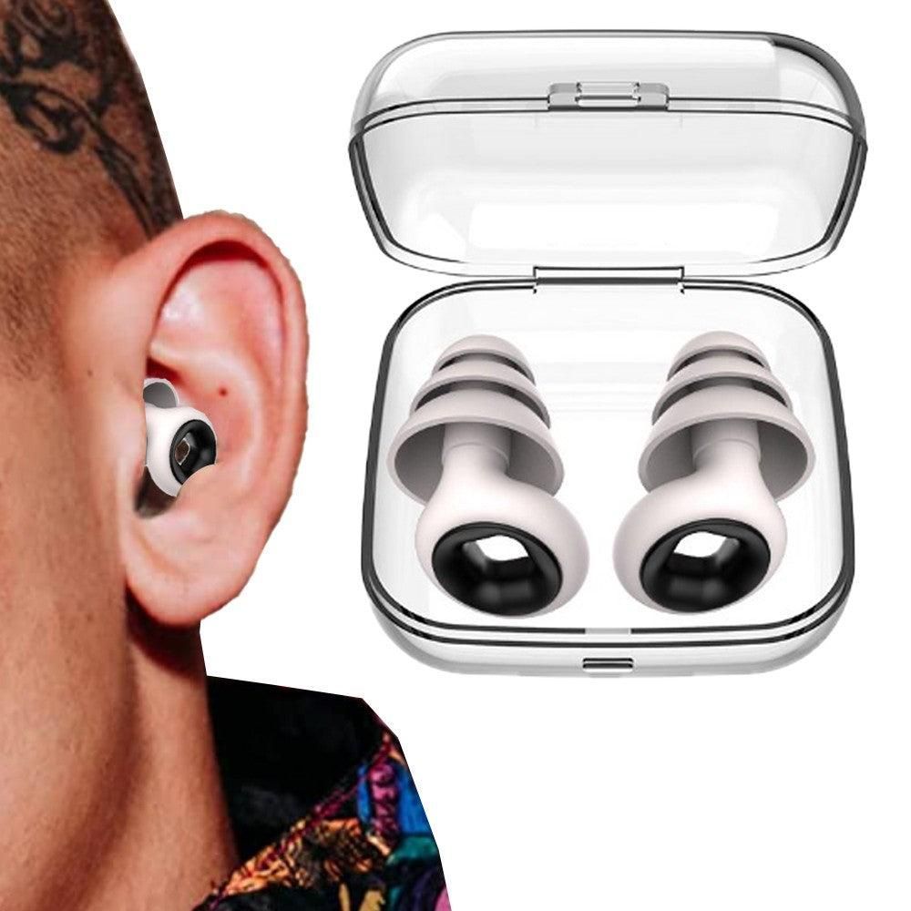 Reusable Hoop Noise Reduction Earplugs Black