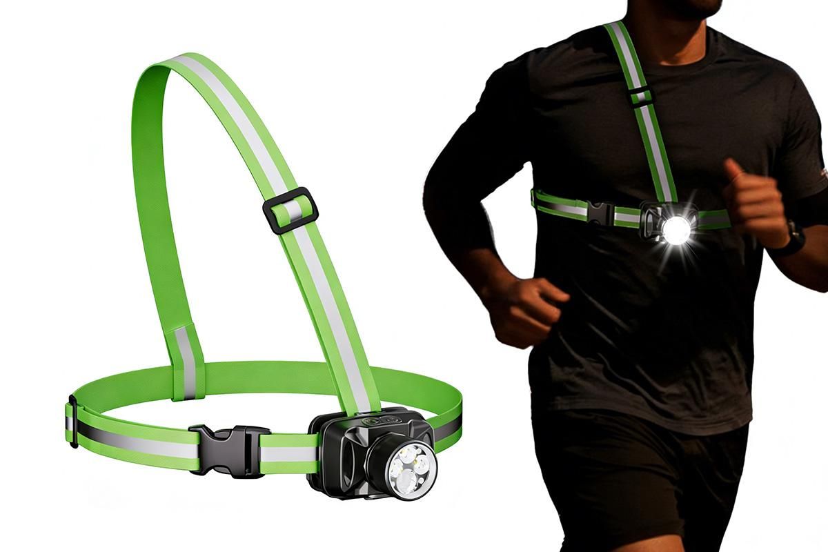 Running Lights for Runners Reflective Running Vest for Night Walking Cycling