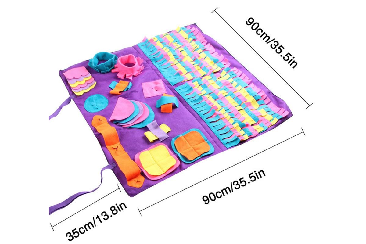 Dog Pet Nose Training Sniffing Pad Toys Blanket Game Feeding Cushion Snuffle Mat