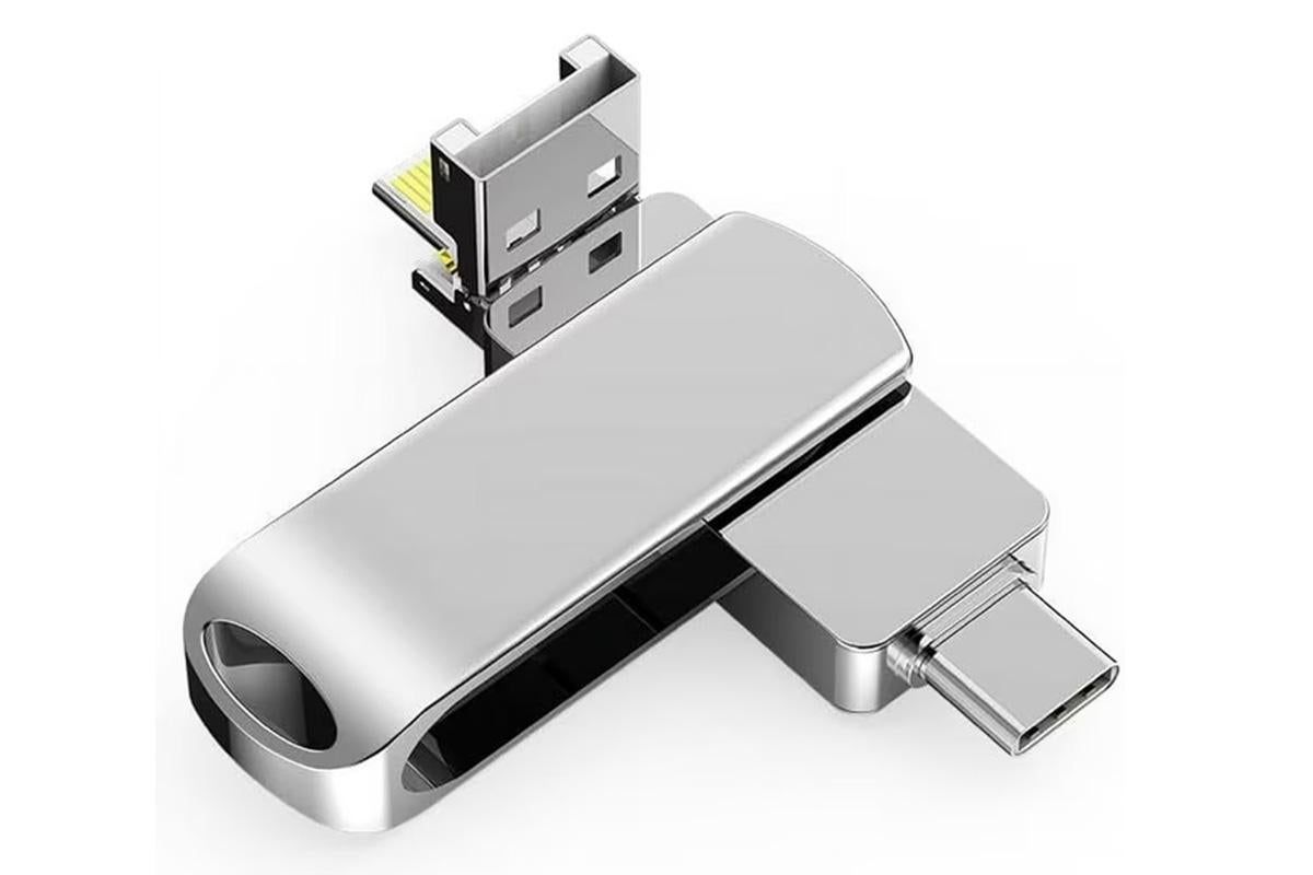 4 in 1 USB Flash Drive Photo Stick USB 3.0 Memory Stick Storage for Photos Backup -Rotating USB Flash Drive 512GB