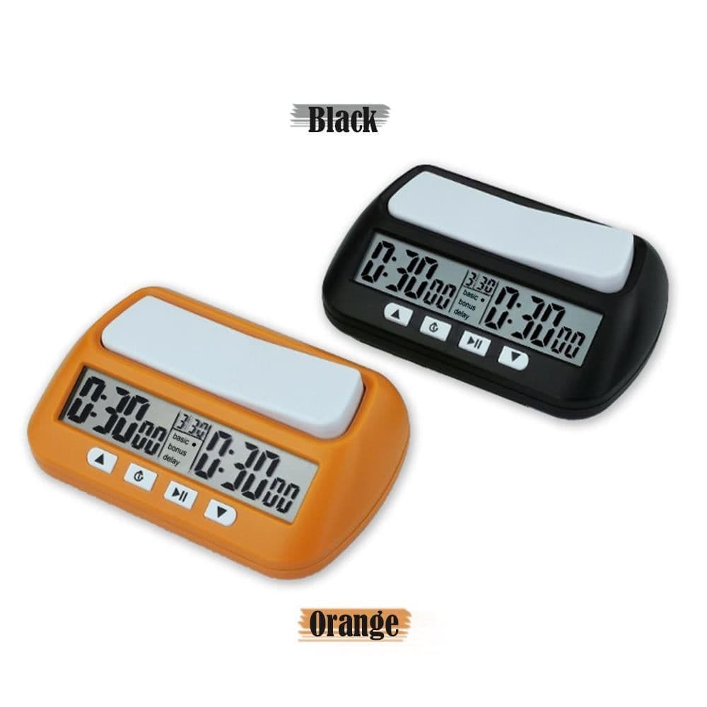 Digital Chess Clock 3-in-1 Multipurpose Portable Timing Timer Lightweight Black