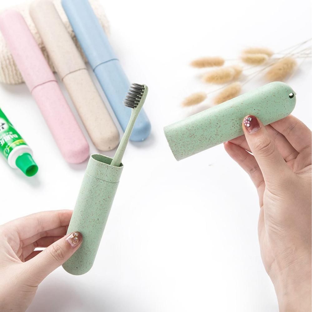 4 Pcs Travel Toothbrush Case Hard Shell Plastic Cover for Camping Home