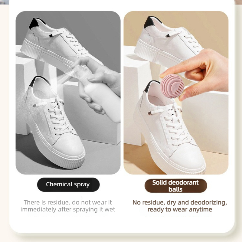 Shoe Deodorizing Balls - Deodorizing and Antibacterial Aromatherapy Beads for Wardrobes and Shoe Cabinets, Multiple Colors Available, Long-Lasting Odor-Eliminating Fragrance Balls, Pack of 6 - Purple