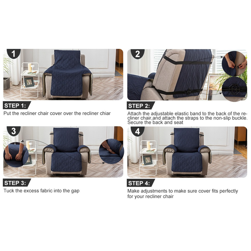 Waterproof and Non-Slip Single Sofa Cushion, Pet-Resistant and Washable Sofa Cover - Brown