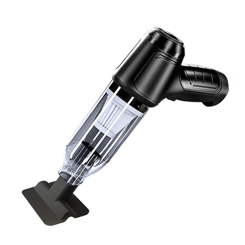 3-in-1 Cordless Handheld Vacuum Cleaner, Multifunction Car and Home Blower and Vacuum for Pet Hair, Window, and Keyboard Cleaning - Black