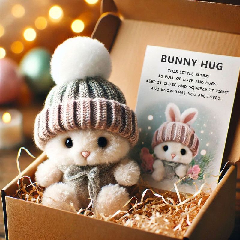Hug Bunny Easter Gift Box – White