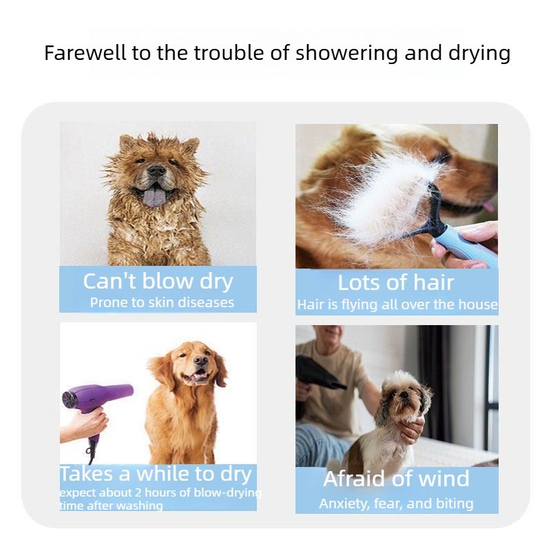 Pet Drying Bag for Cats and Dogs, Universal Blow-Dry Bag for Post-Bath Grooming, Size L (10–20 kg)