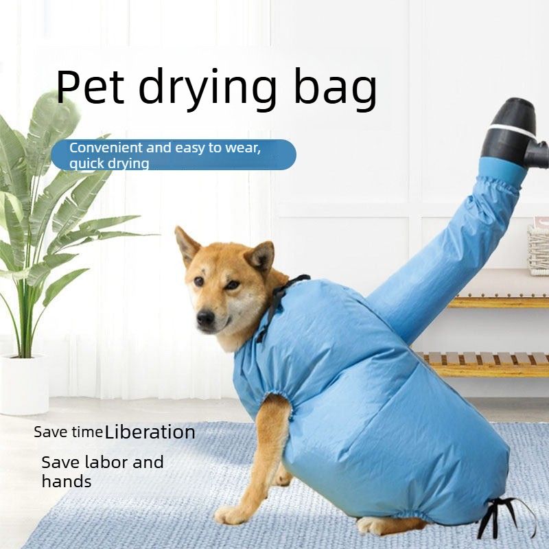 Pet Drying Bag for Cats and Dogs, Universal Blow-Dry Bag for Post-Bath Grooming, Size L (10–20 kg)