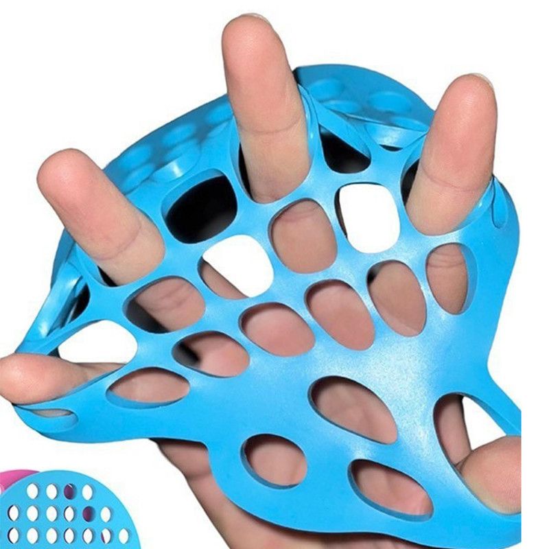 Hand Finger Stretcher Trainer Grip Strength Rehabilitation Finger Extension Exerciser,Men's – Blue