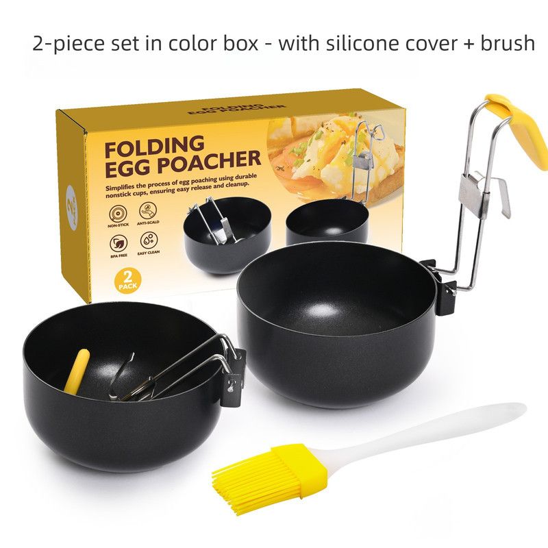 Egg Steamer - 2-Pack + 1 Brush