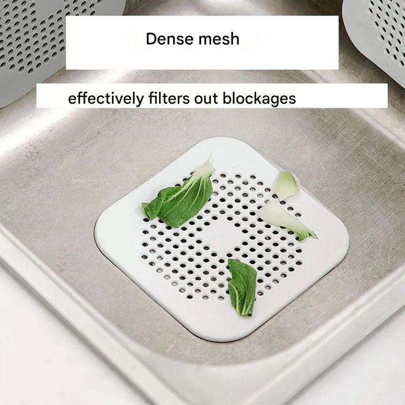 Silicone Sink Strainer for Kitchen & Bathroom – White