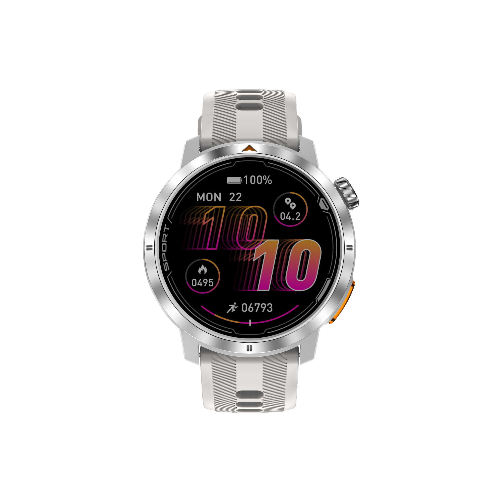 DTG9 Fitness Smart Watch, Waterproof Sports Watch,Silver