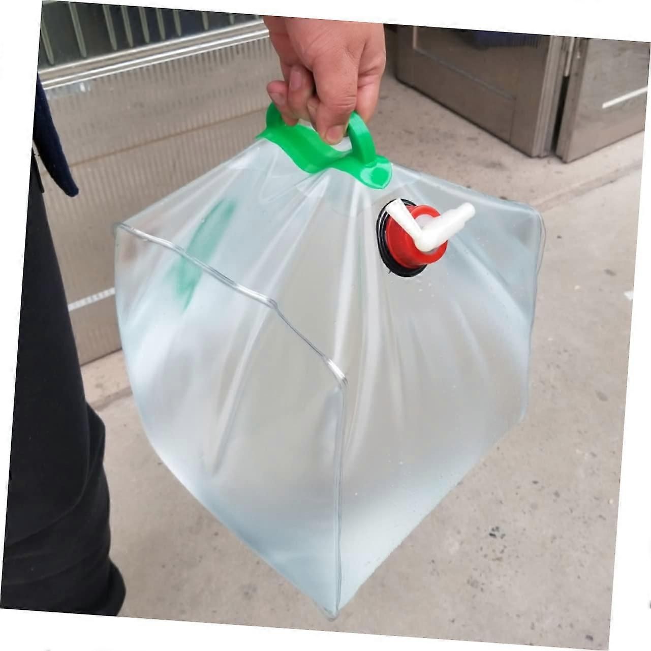 20L Camping Water Bag with Collapsible SpaceSaving Design, Wide Mouth Easy Fill, Reusable for Hiking and Travel