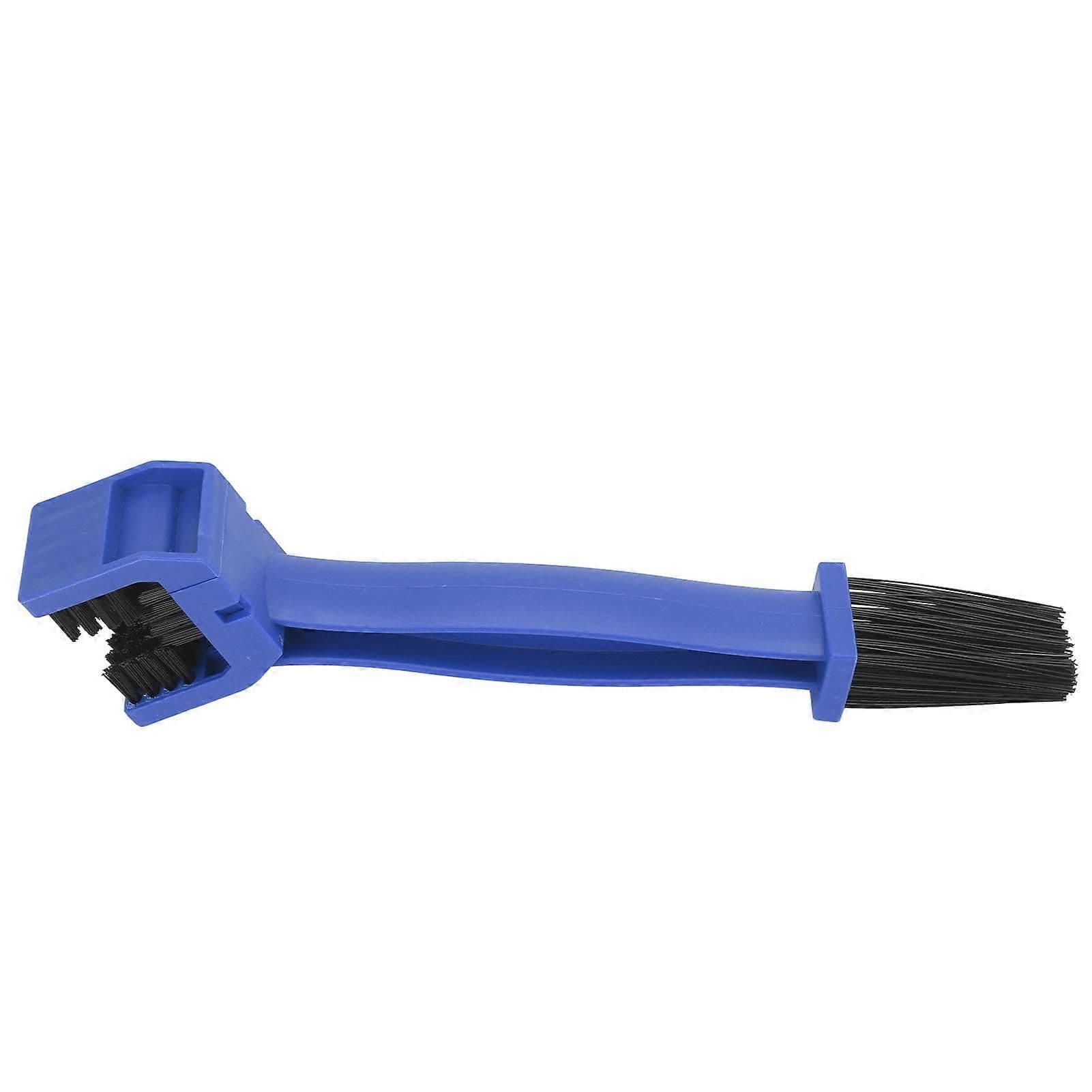 Bicycle Chain Cleaner Tool Double-Ended Design Ergonomic Handle Blue