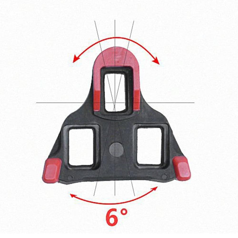 Replacement Locking Cycling Pedals Cleat Professional-grade Dual-density Red
