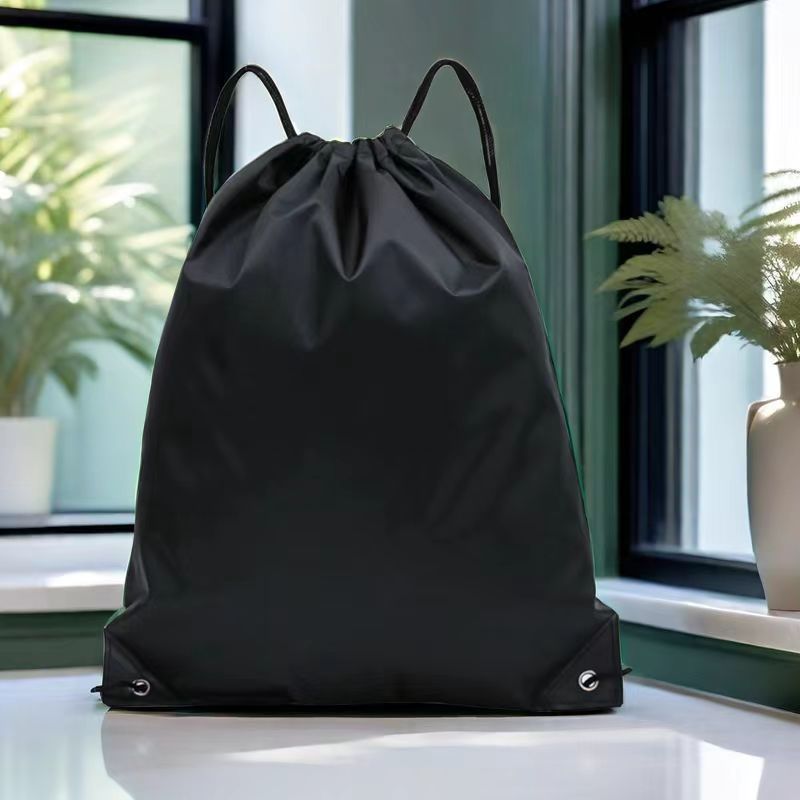 Polyester Drawstring Sports Backpack Gym Basketball Sack Bag