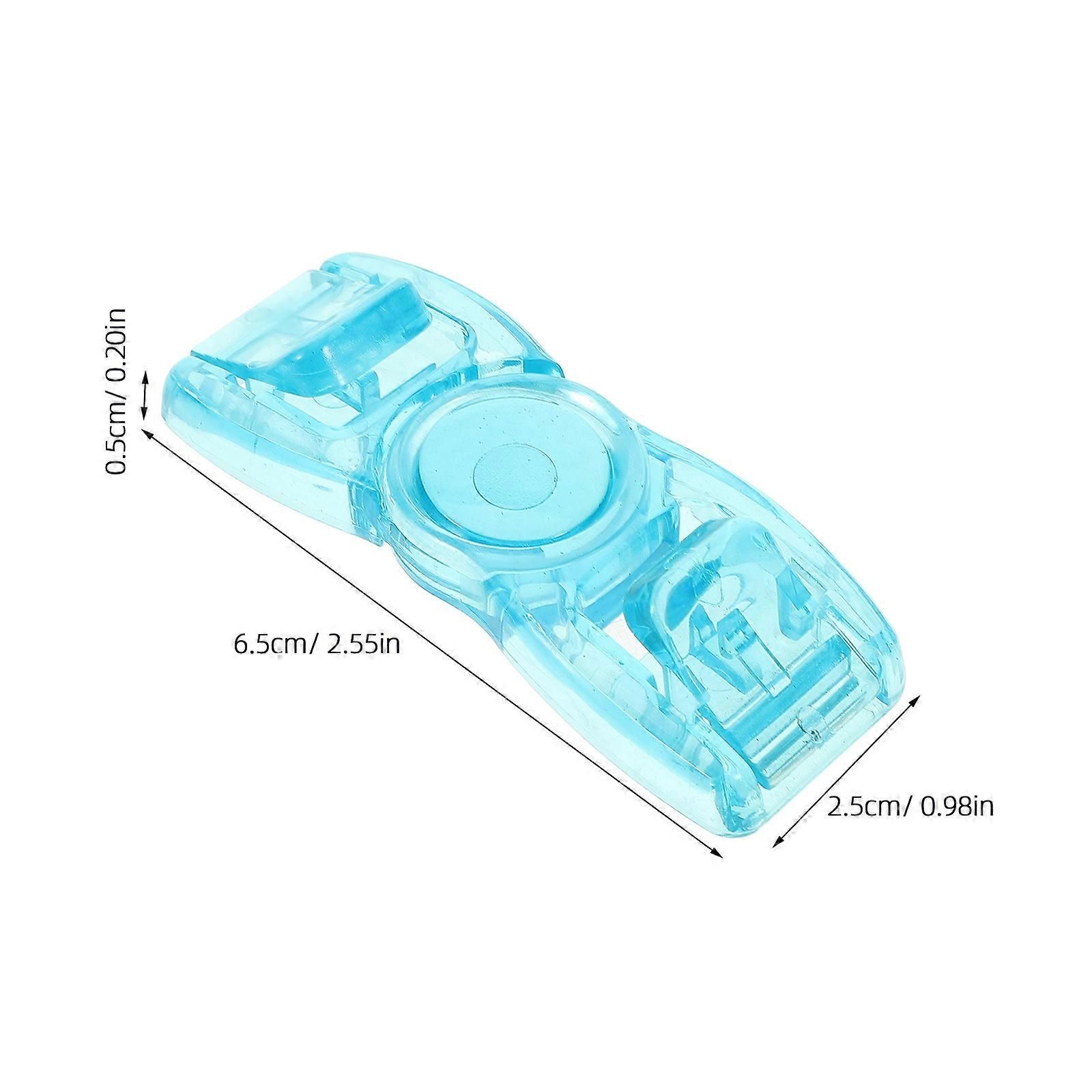4 Pack Universal Swim Goggle Buckles, Head Strap Button Connectors, Sky-Blue