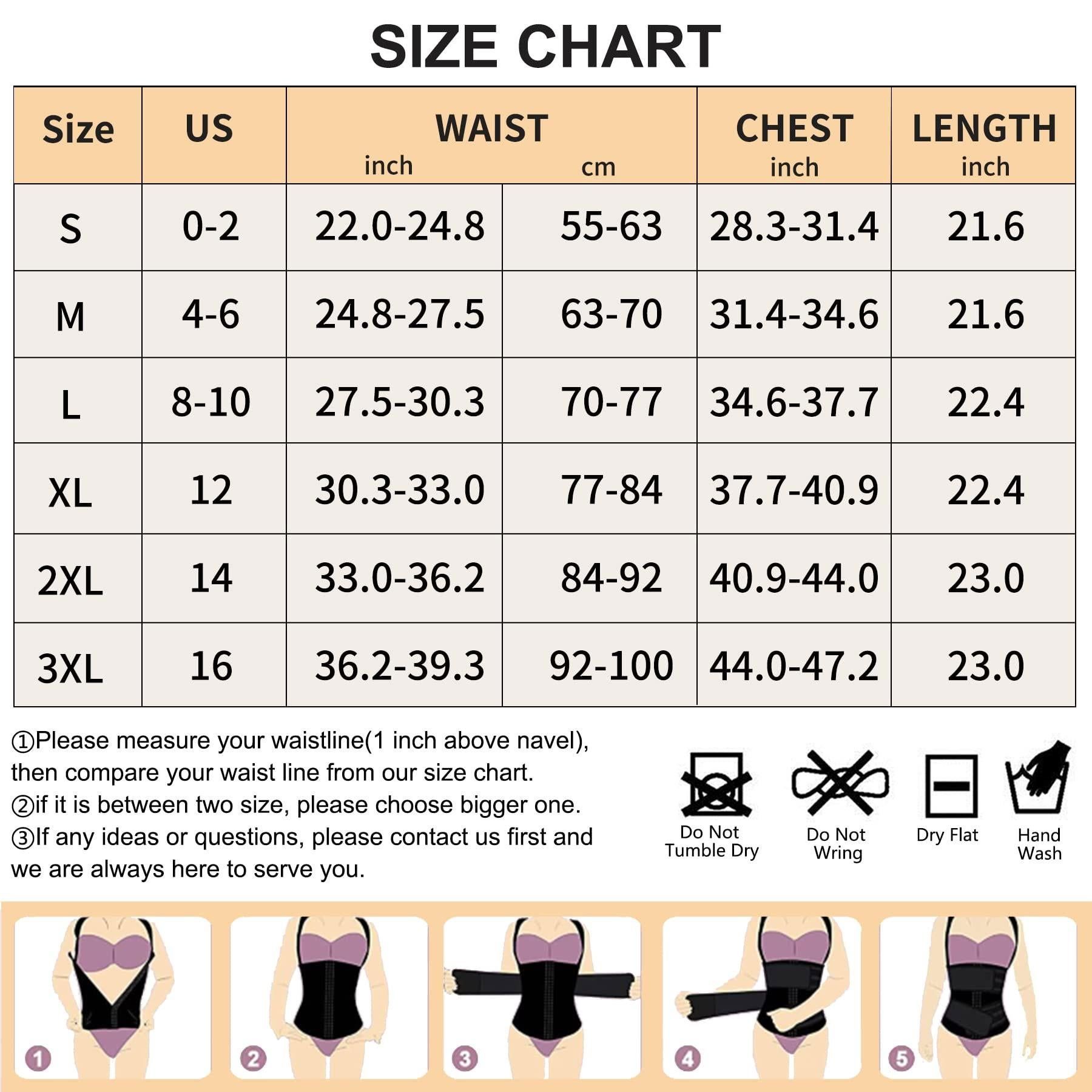Waist Trainer Vest For Women Corset Trimmer Belt Slimming Body Shaper Tummy Control Cincher - 2XL
