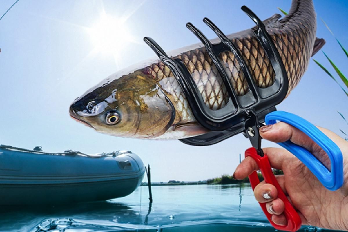Fishing Pliers Gripper Metal Fish Control Clamp Claw Tong Grip Forceps Tackle