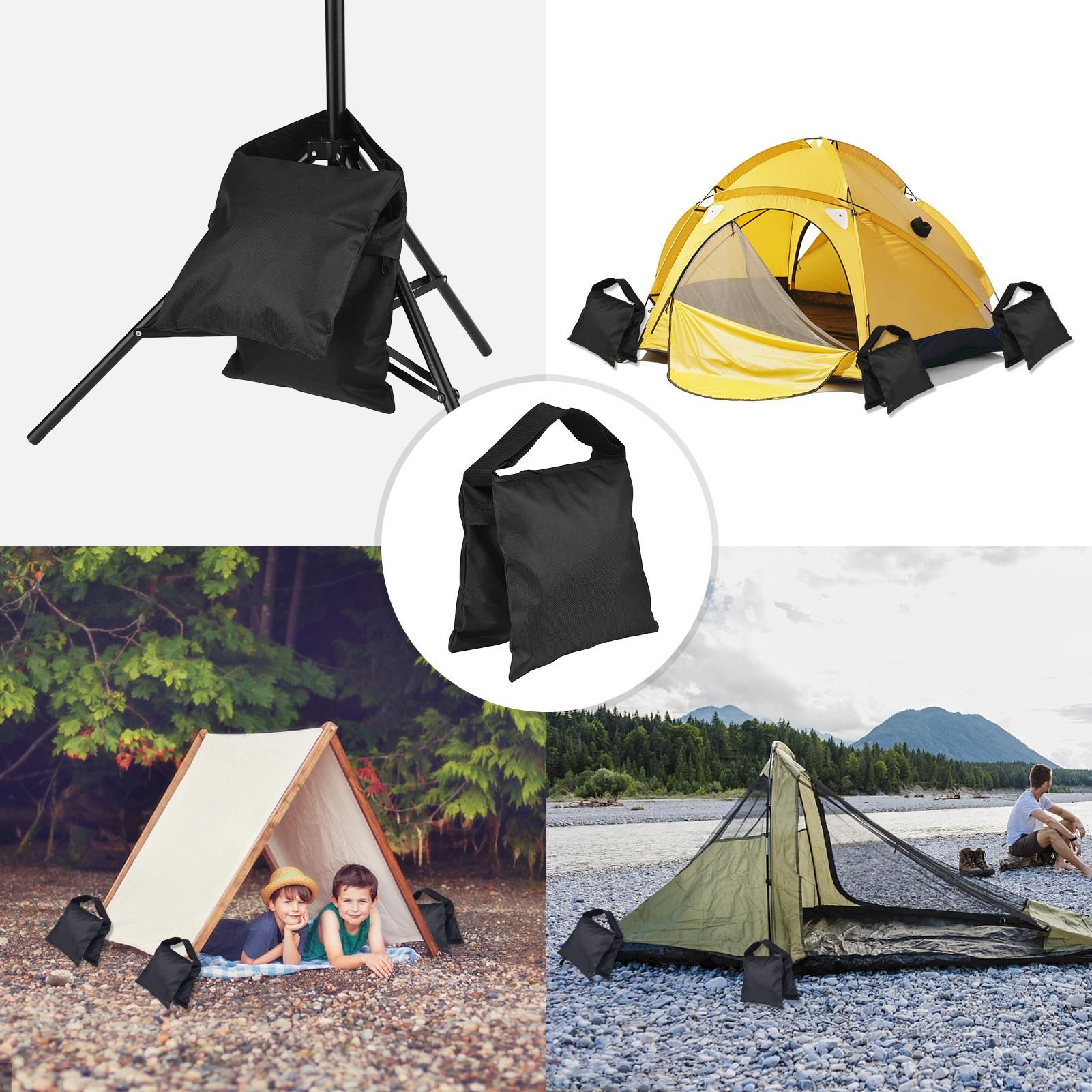 2 PCS Photography Weight Bags Counter-balance Sandbag for Studio Outdoor Video ing(Black,2 pcs)