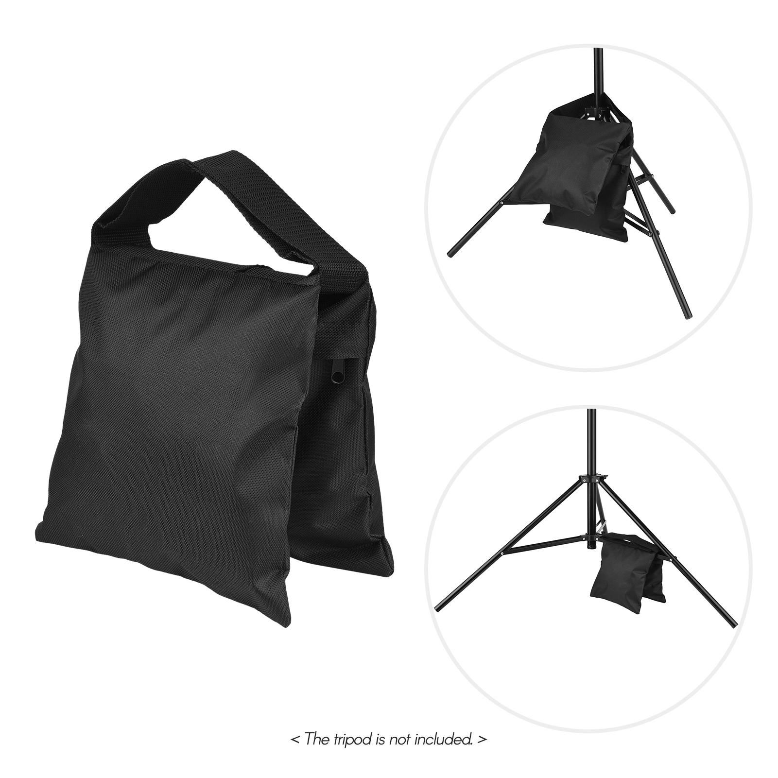 2 PCS Photography Weight Bags Counter-balance Sandbag for Studio Outdoor Video ing(Black,2 pcs)