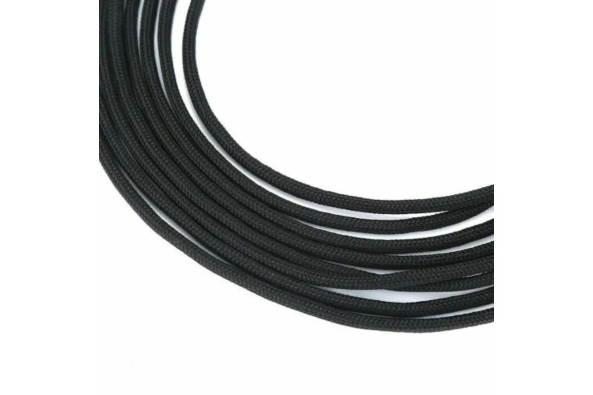 550 Paracord Parachute Cord Lanyard Mil Spec Type III 9 Strand Core Rope - 100m Black