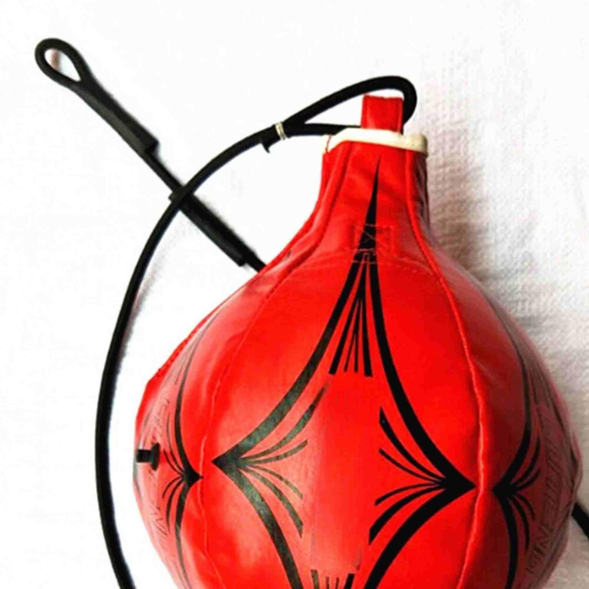 Floor To Kick Bag End Boxing Speed Training Ball Ceiling Punch - Black
