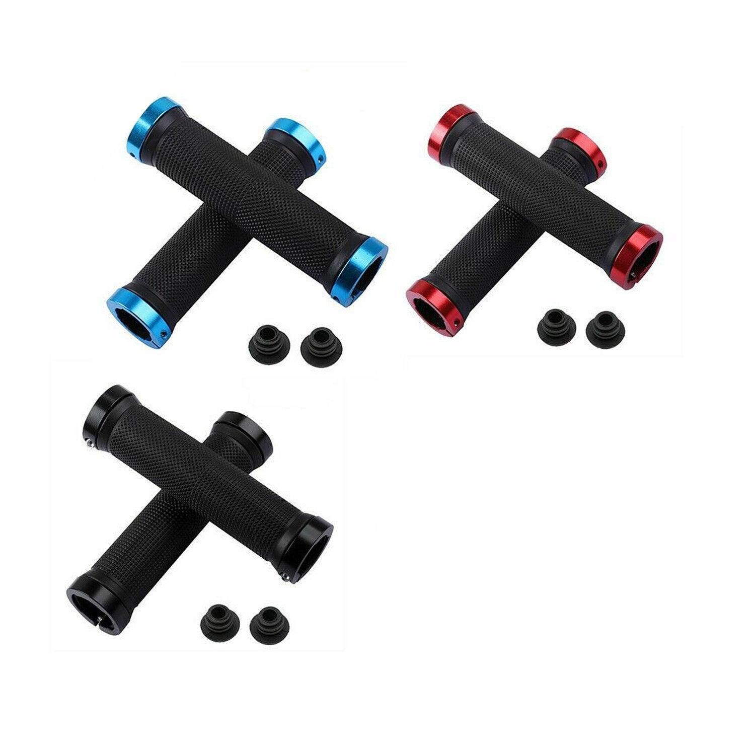 Non-slip Bike Bicycle Handlebar Grips Cycling 130mm - Blue