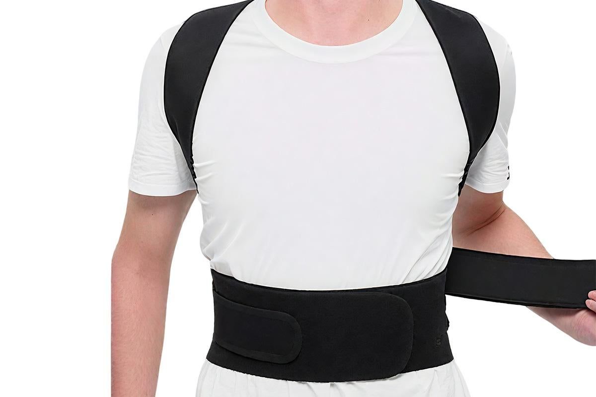 Adjustable Posture Corrector Full Back Shoulder Support Brace for Adults - 3XL