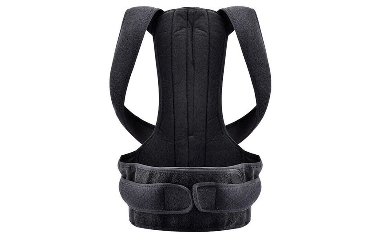 Adjustable Posture Corrector Full Back Shoulder Support Brace for Adults - L