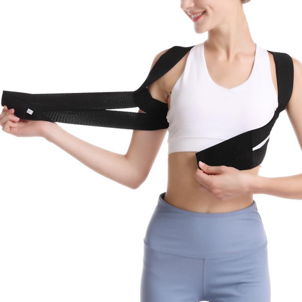 Back Posture Corrector Shoulder Brace Clavicle Support Strap Belt -M