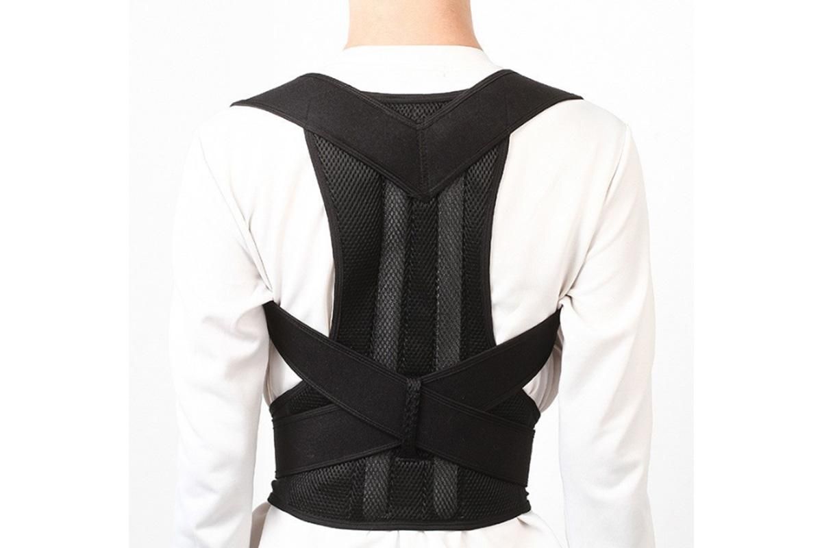Hook and Loop Shoulder Support Brace Belt Back Posture Correctors -L