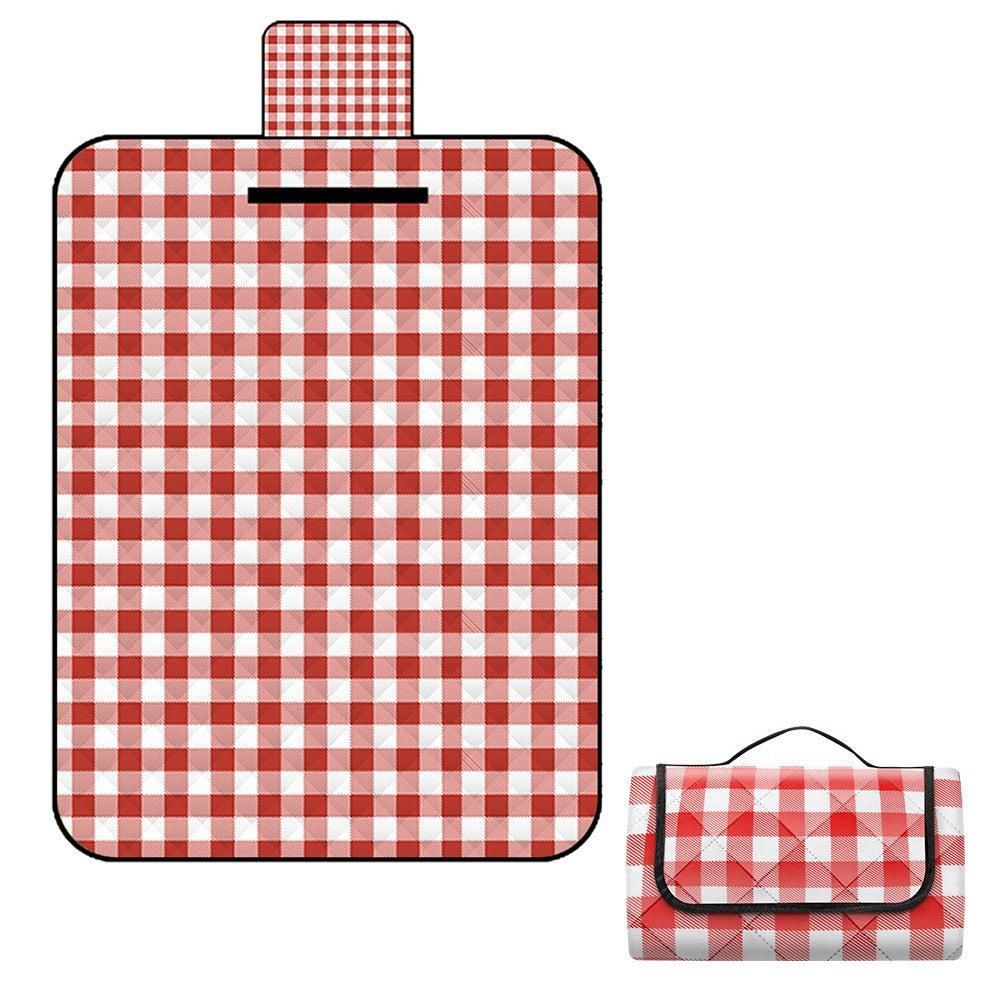 Foldable Picnic Mat Water-resistant Soft Camping Blanket Beach Outdoor Mat Red L