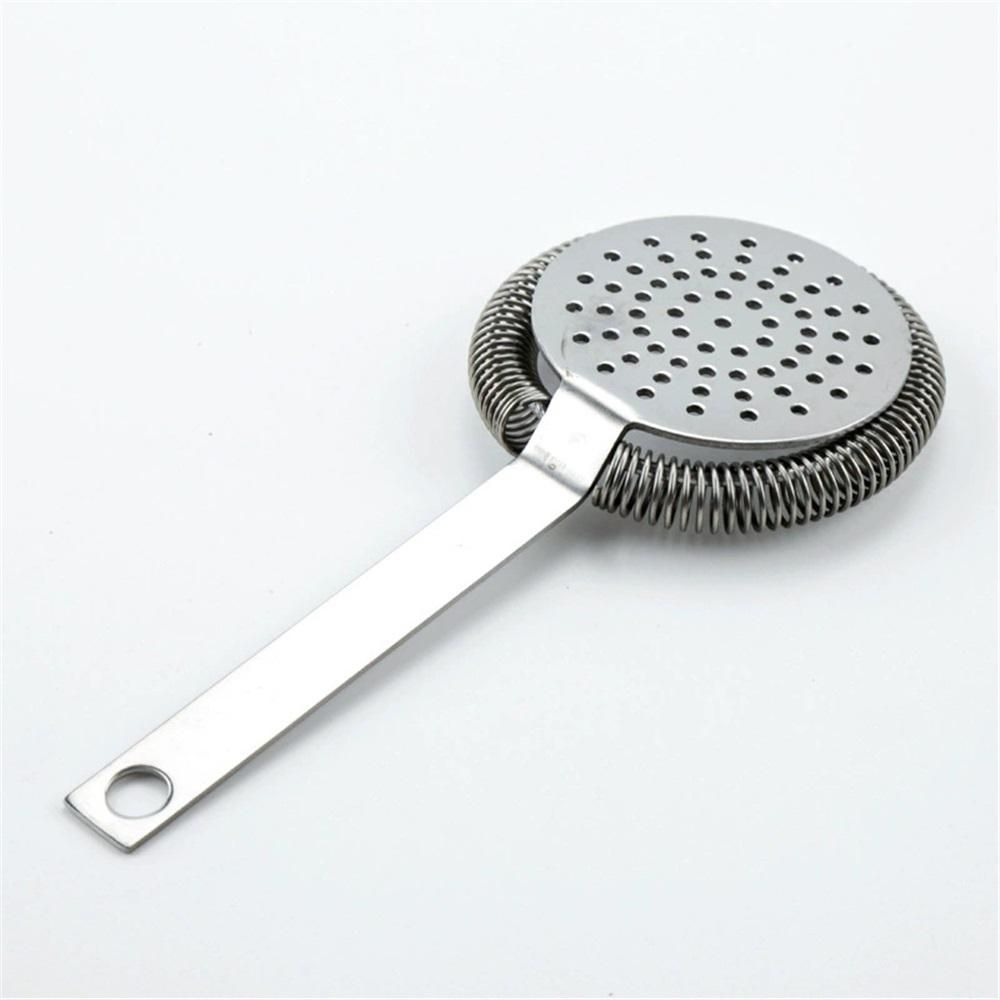 1PC Bar Cocktail Strainer Stainless Steel Fine Filtering Bar Tool Drink Strainer For Home Use, cocktail ice filter, bar cocktail ice strainer