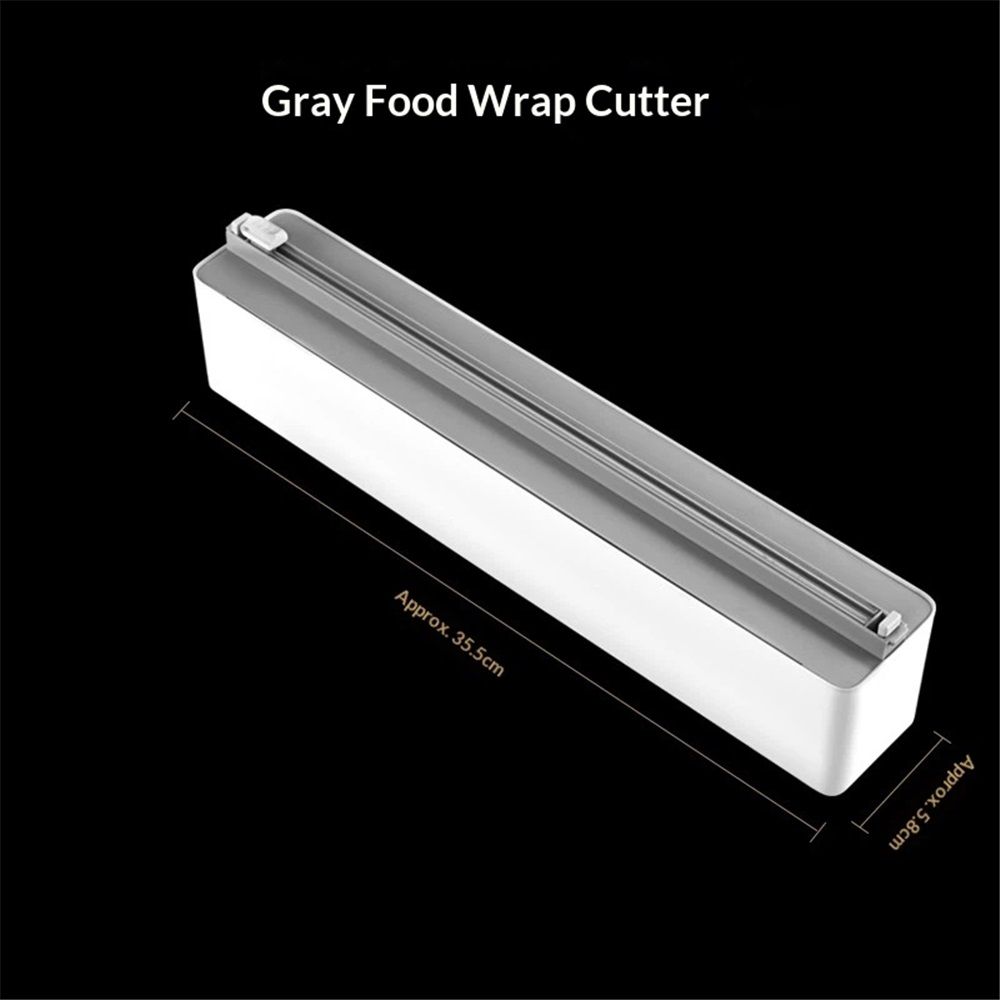 Magnetic Plastic Wrap Dispenser with Cutter - Practical Refillable Cling Wrap Foil Dispenser with Slide Cutter（Only cutter）