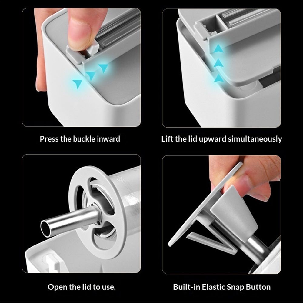 Magnetic Plastic Wrap Dispenser with Cutter - Practical Refillable Cling Wrap Foil Dispenser with Slide Cutter（Only cutter）