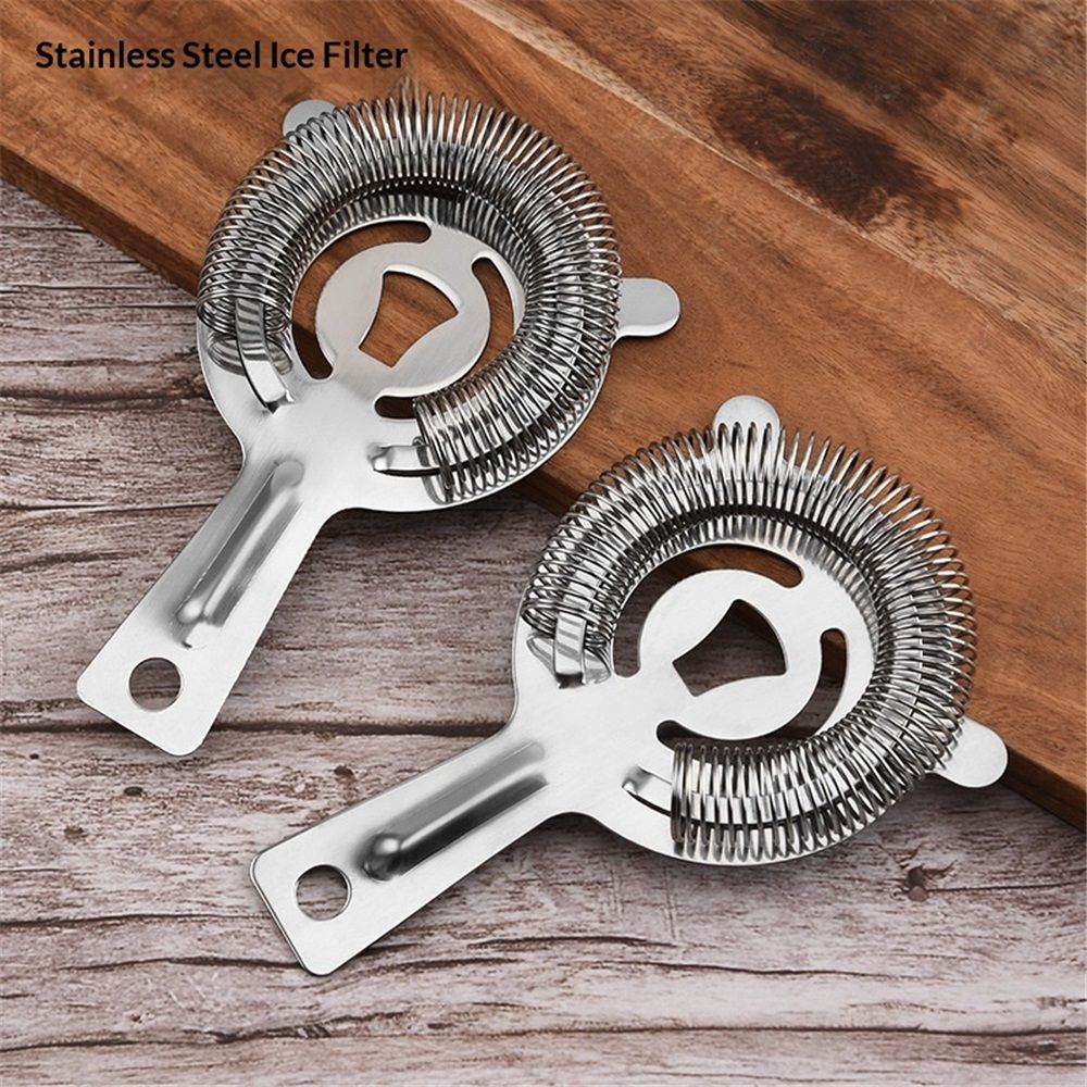 Cocktail Strainer 2 Pack, Bulk Bar Strainers for Bartending, Martini Strainer for Boston Shaker Mixing Glass, Bartender Hawthorne Strainer w/Removable Spring – Bar Supplier for Restaurant