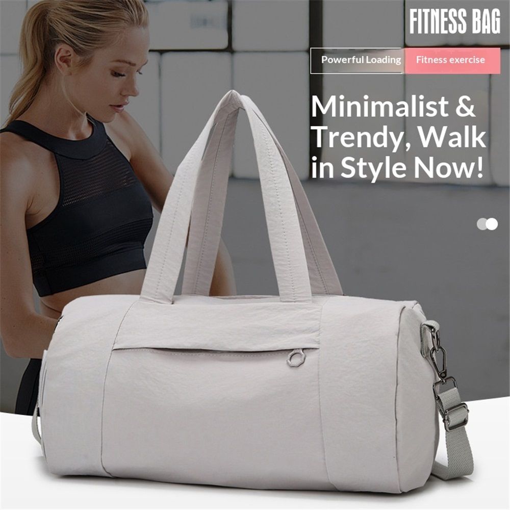 Duffle Bag for Travel, Travel Bag Gym Duffle, Carry on Backpack, Water-resistant Workout Duffel, Grey