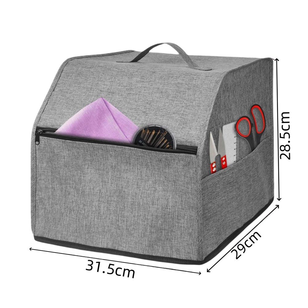 Sewing Machine Cover with Storage Pockets,Dust Covers Heavy Duty Waterproof Case,Fits Most Standard Machines Overlock Tool Accessories