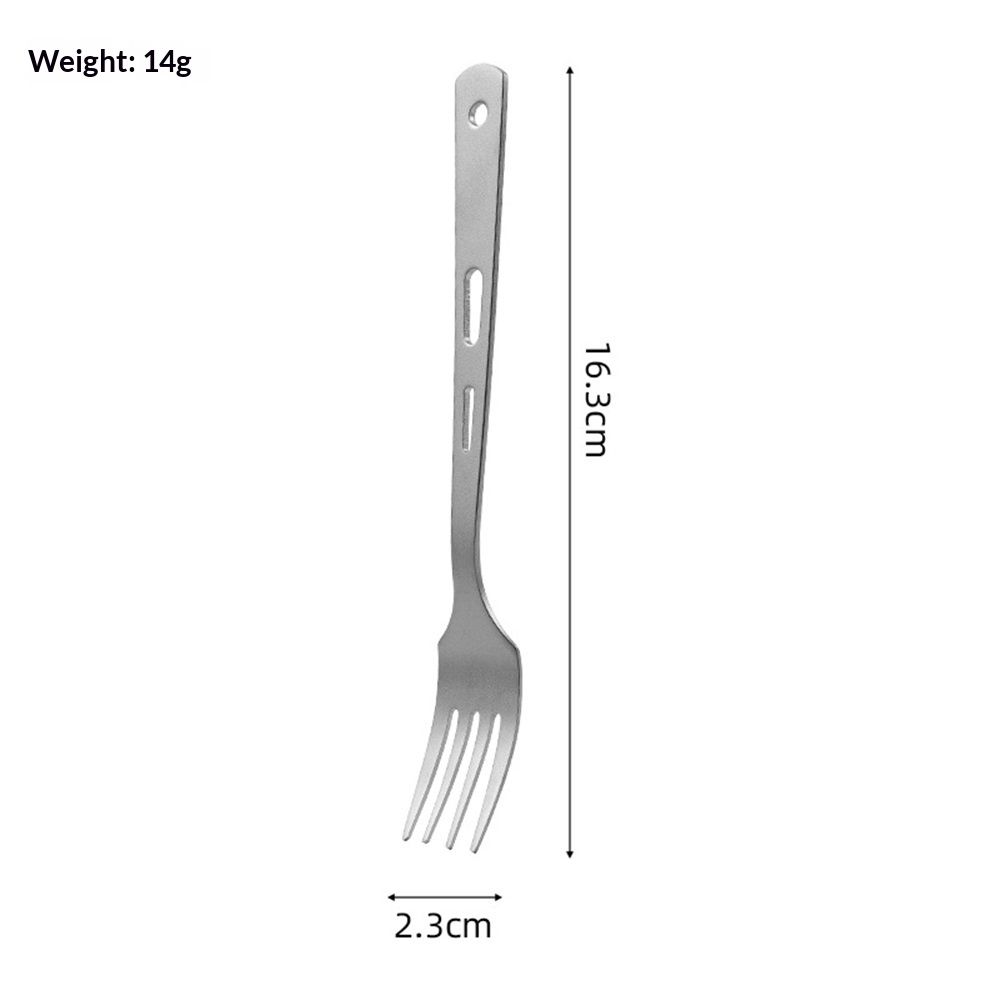 Pure titanium knife, fork, spoon, outdoor tableware, tra