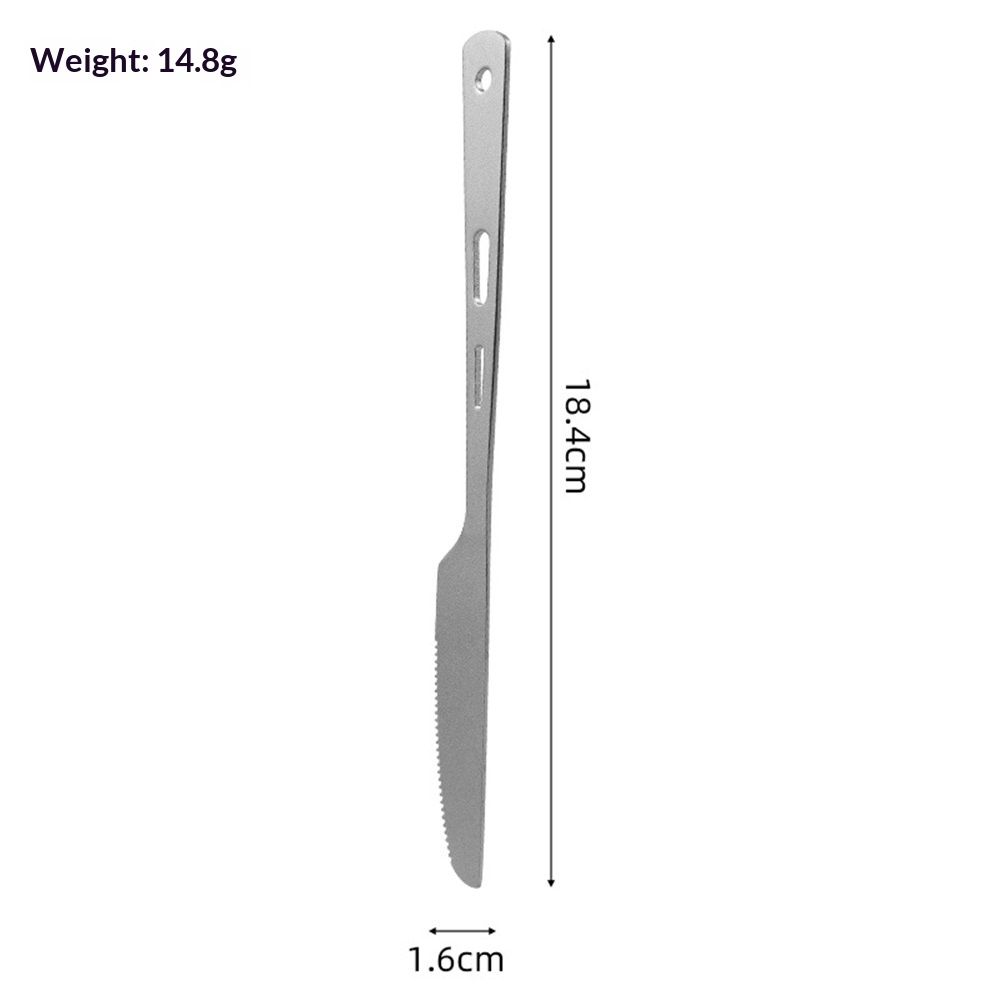 Pure titanium knife, fork, spoon, outdoor tableware, tra