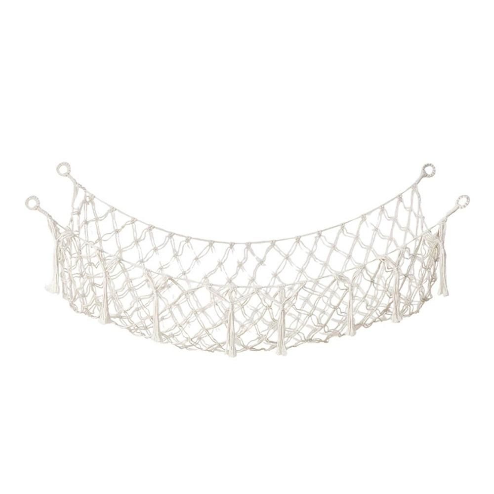Stuffed Animal Storage Hammock,Large Stuffed Animal Net Or Hammock Wall Hanging Net, Plushie Net, Toy Hammock For Stuffed Animals,Net For Stuffed Animals Corner Large（White）