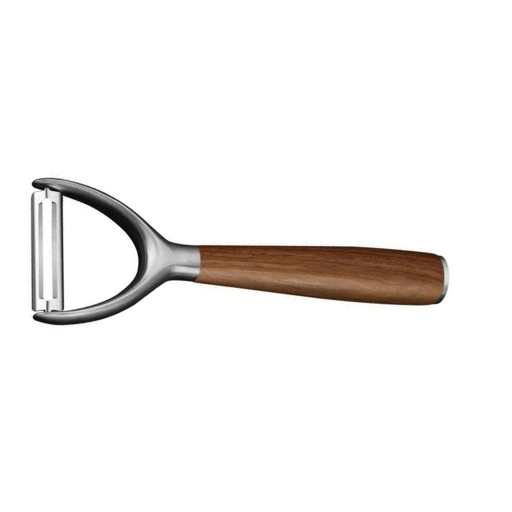 Premium 304 Stainless Steel Y-Shaped Potato Peelers with Ultra Sharp Blades, Heavy-Duty Fruit Peeler with Comfort Real Wood Handle,Durable Vegetable Peeler