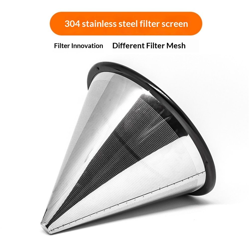 Reusable Coffee Filter for Pour Over Drippers : Stainless Steel Wave Alternative for Sustainable Brewing