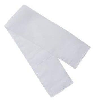 Door Curtains Sheer White 137x102cm with 2 Matching Tie-Backs