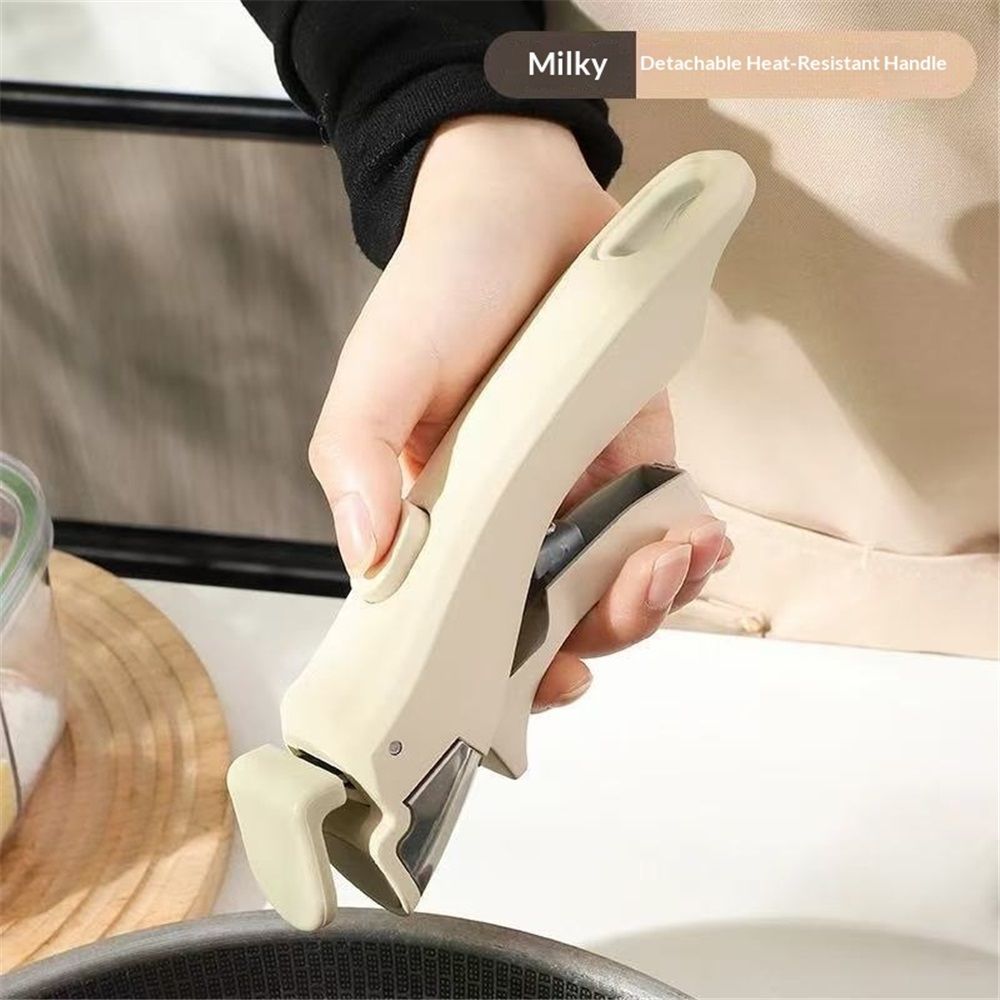 2 PC Removable Pot Handle, Universal Pan Handle, Replacement Handle for Pots and Pans, Fits All Cookware, Durable & Heat-Resistant
